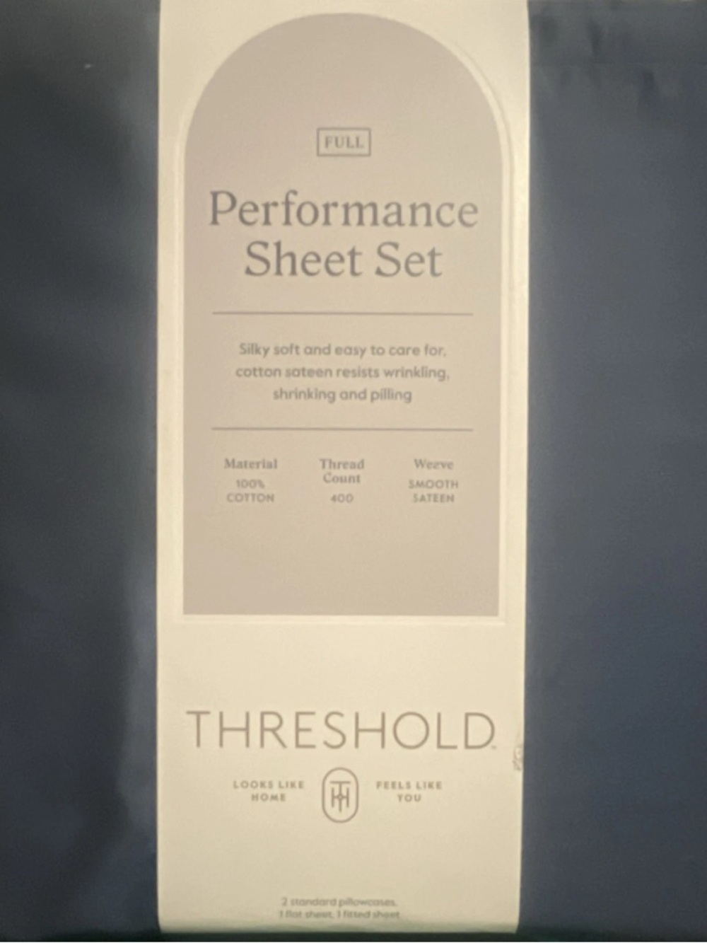 Threshold Performance Sheet Set in Navy